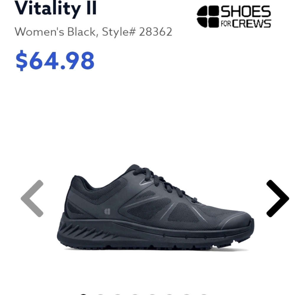 Waitress/server shoes and 2 tops